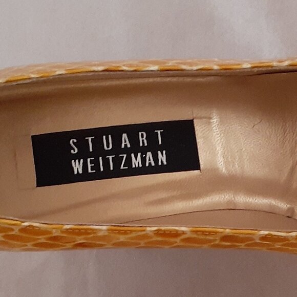 Stuart Weitzman Reptile pattern Leather Heels - Picture 11 of 13